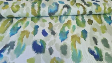 Viscose Stretch Leopard Beige