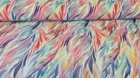Viscose Linnen Flames Multi
