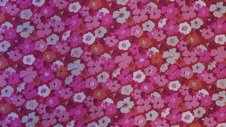 Viscose Milles Fleurs Pink