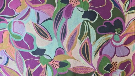 Viscose Crepe Tahiti Cyclam