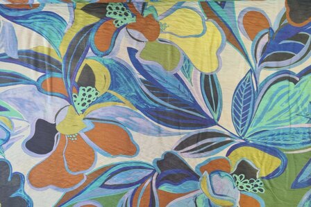 Viscose Crepe Tahiti Blue