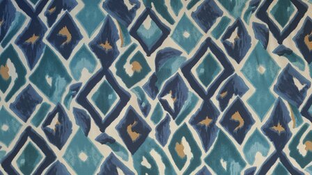 Viscose Satin Diamonds Petrol