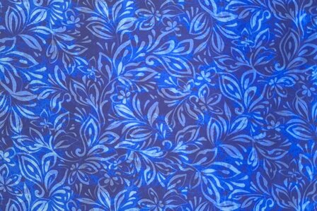 Viscose Digital Flowers Navy/Blue