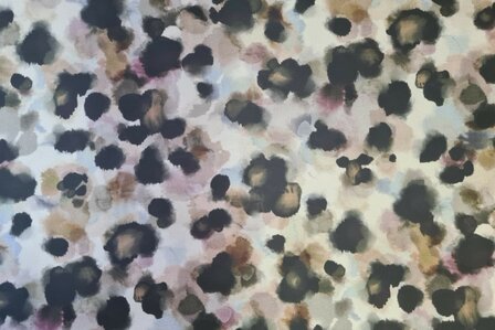 Cotton Satin Spots Grey