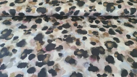 Cotton Satin Spots Grey