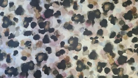 Cotton Satin Spots Grey