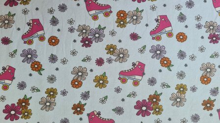 Cotton Jersey Hippie Skates Blue