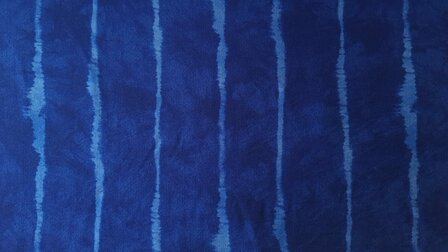 Viscose Crepe Stripes Royal