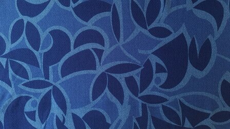 Viscose Crepe Abstract Royal