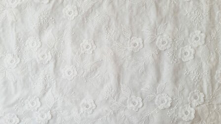 Cotton Embroidery Off White