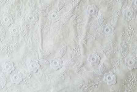 Cotton Embroidery White