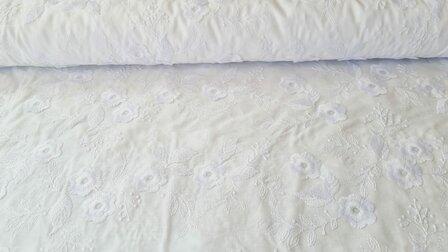 Cotton Embroidery White