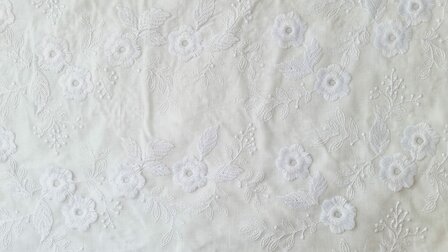 Cotton Embroidery White