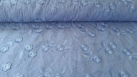 Cotton Embroidery Blue