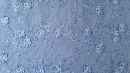 Cotton Embroidery Blue