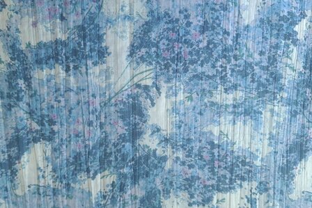 Cotton Crash Flowers Blue