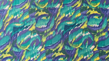 Viscose Crincle Abstract Lime