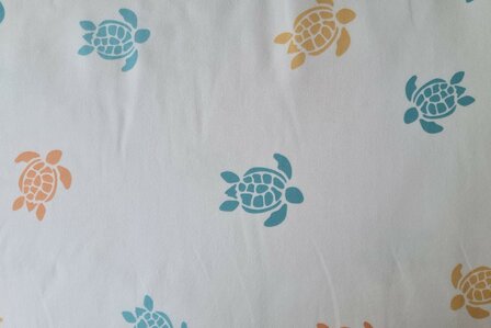 Cotton Jersey Turtles Off White