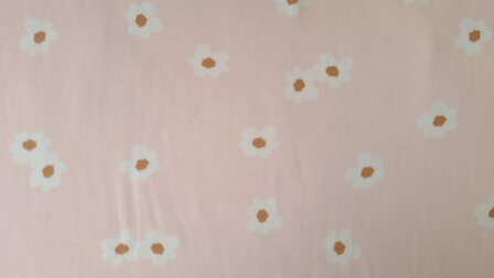 Cotton Jersey Flower Light Pink