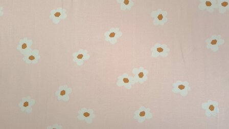 Cotton Jersey Flower Light Pink