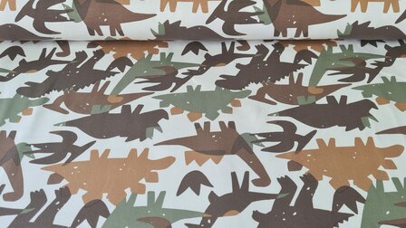 Cotton Jersey Dino Camou
