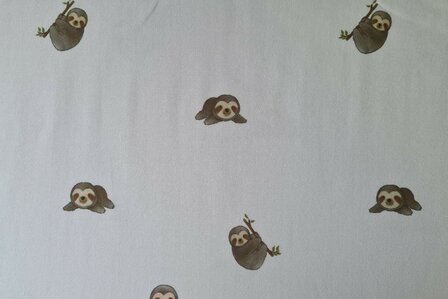 Cotton Jersey Sloth Off White