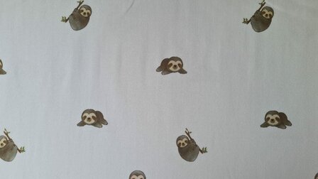 Cotton Jersey Sloth Off White