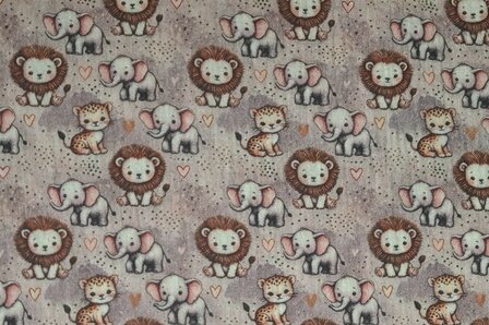 Mousseline Baby Wild Life Taupe