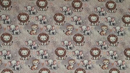 Mousseline Baby Wild Life Taupe