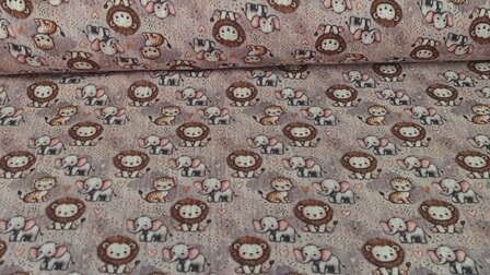 Mousseline Baby Wild Life Taupe