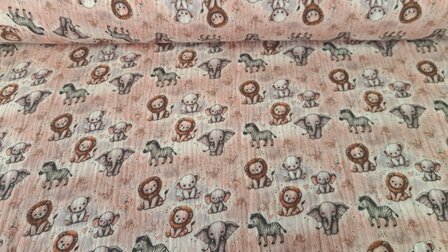 Mousseline Baby Wild Life Ros&eacute;
