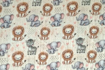 Mousseline Baby Wild Life Beige
