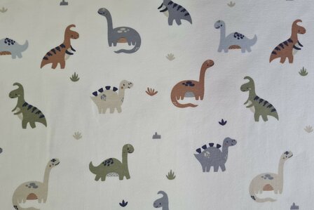 Cotton Jersey Dino Off White
