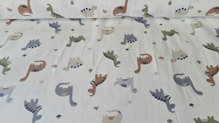 Cotton Jersey Dino Off White
