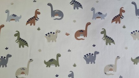 Cotton Jersey Dino Off White