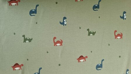 Cotton Jersey Dino Green
