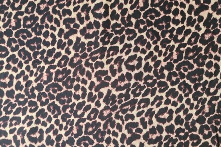 Viscose Satin Leo Brown