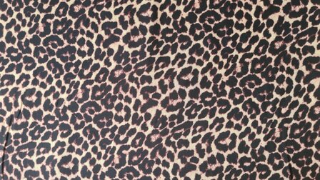 Viscose Satin Leo Brown