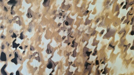 Viscose Twill Abstract Camel