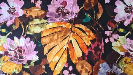 Viscose Flowers Multi-Lilac