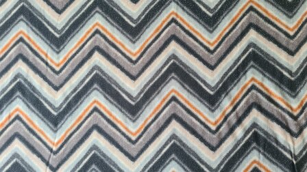 Viscose Zig Zag Lurex Grey