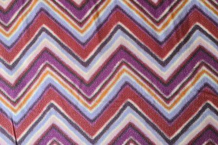 Viscose Zig Zag Lurex Lilac