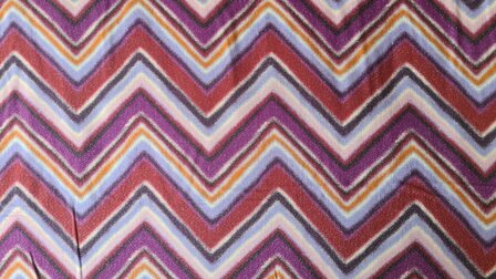 Viscose Zig Zag Lurex Lilac
