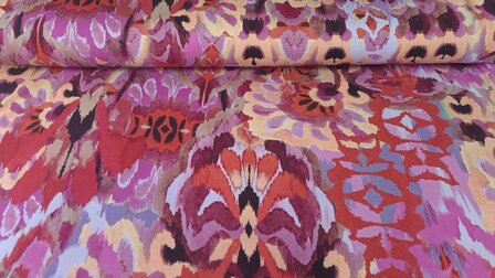 Heavy Viscose Jersey Watercolour Pink