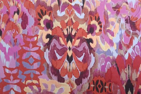 Heavy Viscose Jersey Watercolour Pink