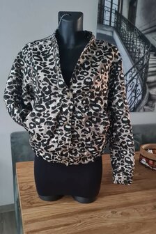 Jacquard Leopard Beige
