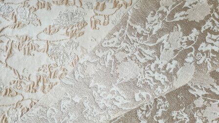 Jacquard Flowers Beige