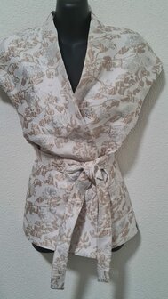 Jacquard Flowers Beige