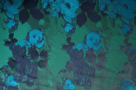 Jacquard Flowers Green