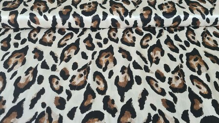 Viscose Satin Leo Off White
